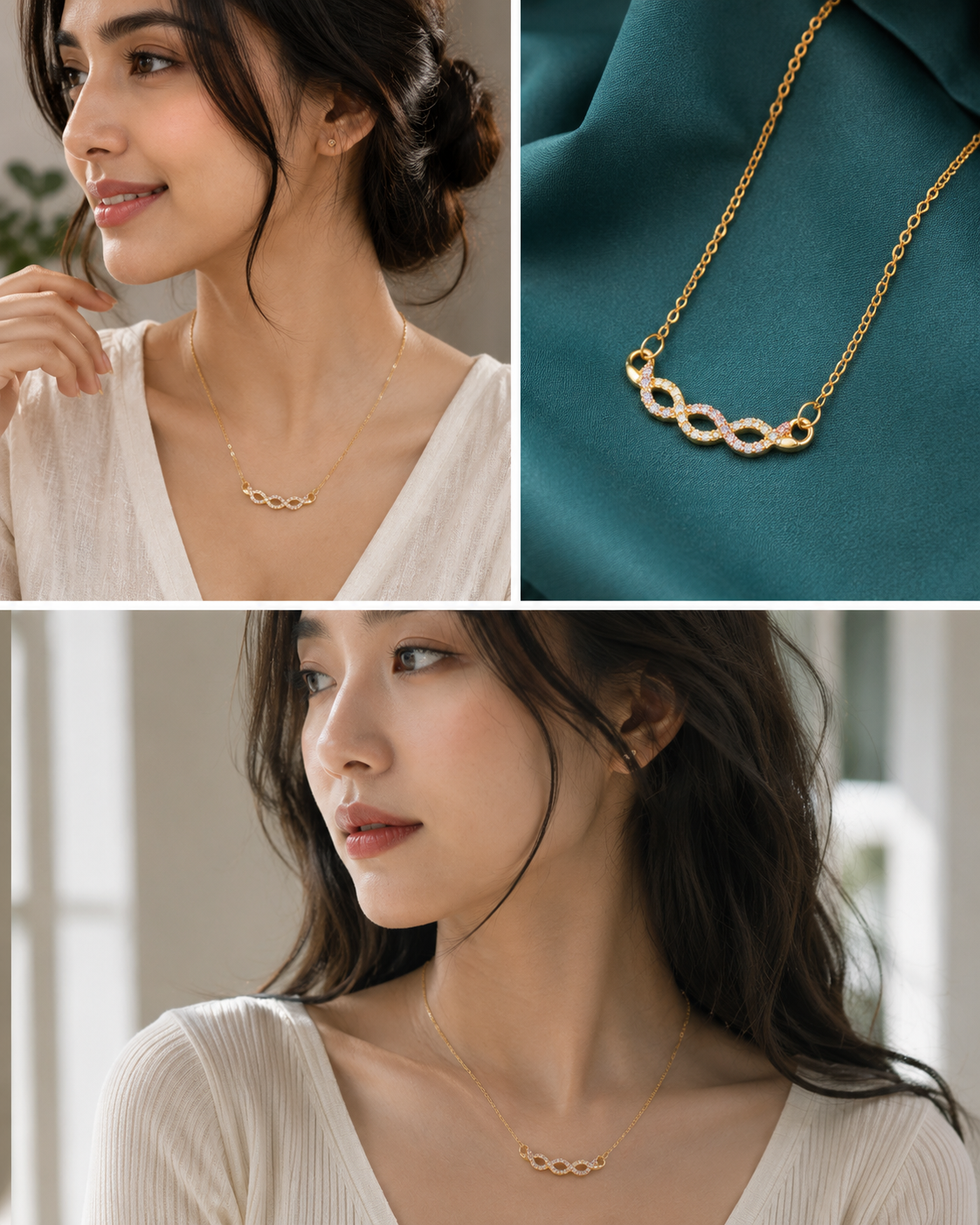 Infinity Knot Gold Necklace