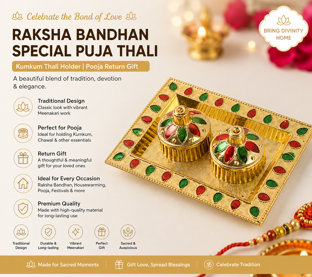 Kumkum Thali Holder