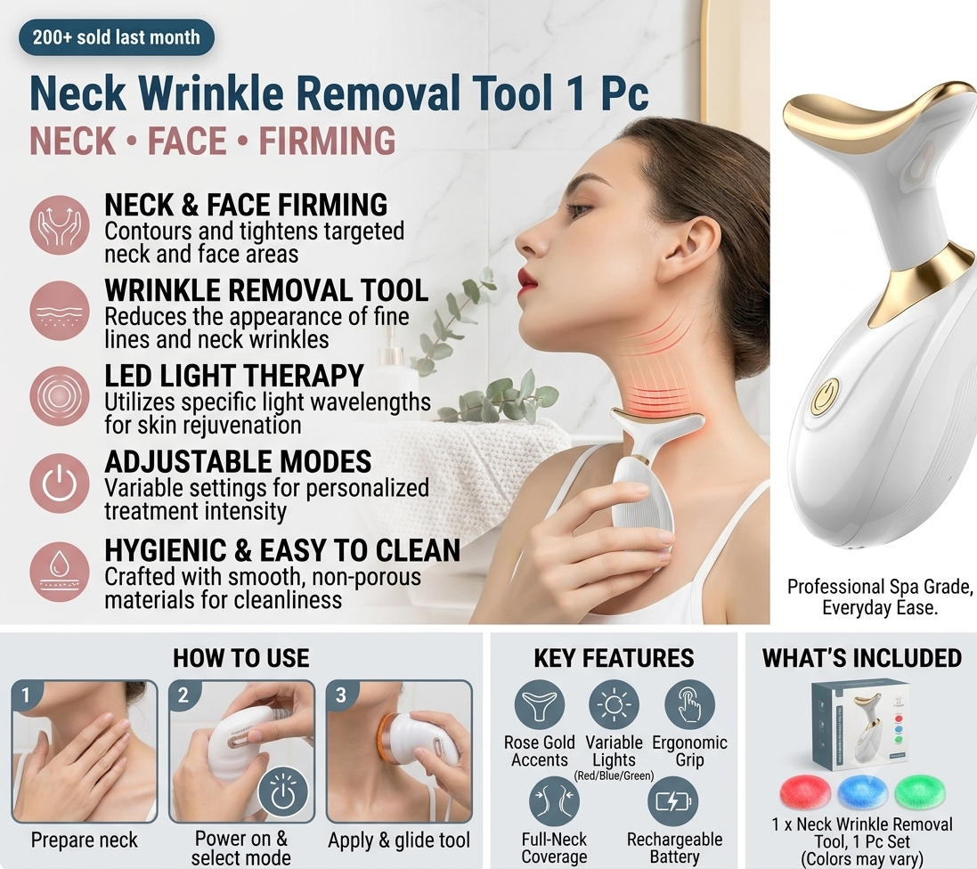 Neck Face Massager Firming Wrinkle Removal Tool (Neck Wrinkle Removal Tool 1 Pc)