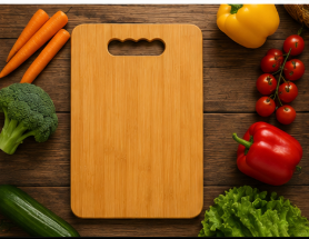 7122 Wooden Chopping Board For Vegetable Cutting Kitchen Use