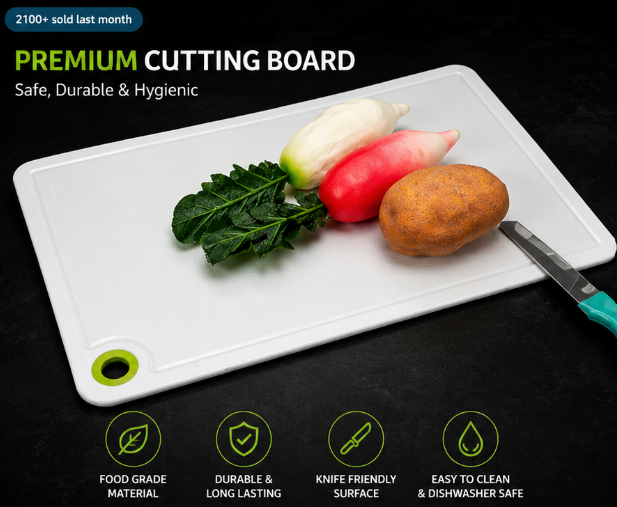 2316 Fruit Vegetable Chopping Board Plastic Cutting Board For Kitchen