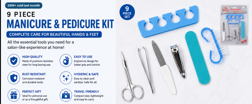 7 In 1 Manicure Set Tool Kit (7 Pcs Set)